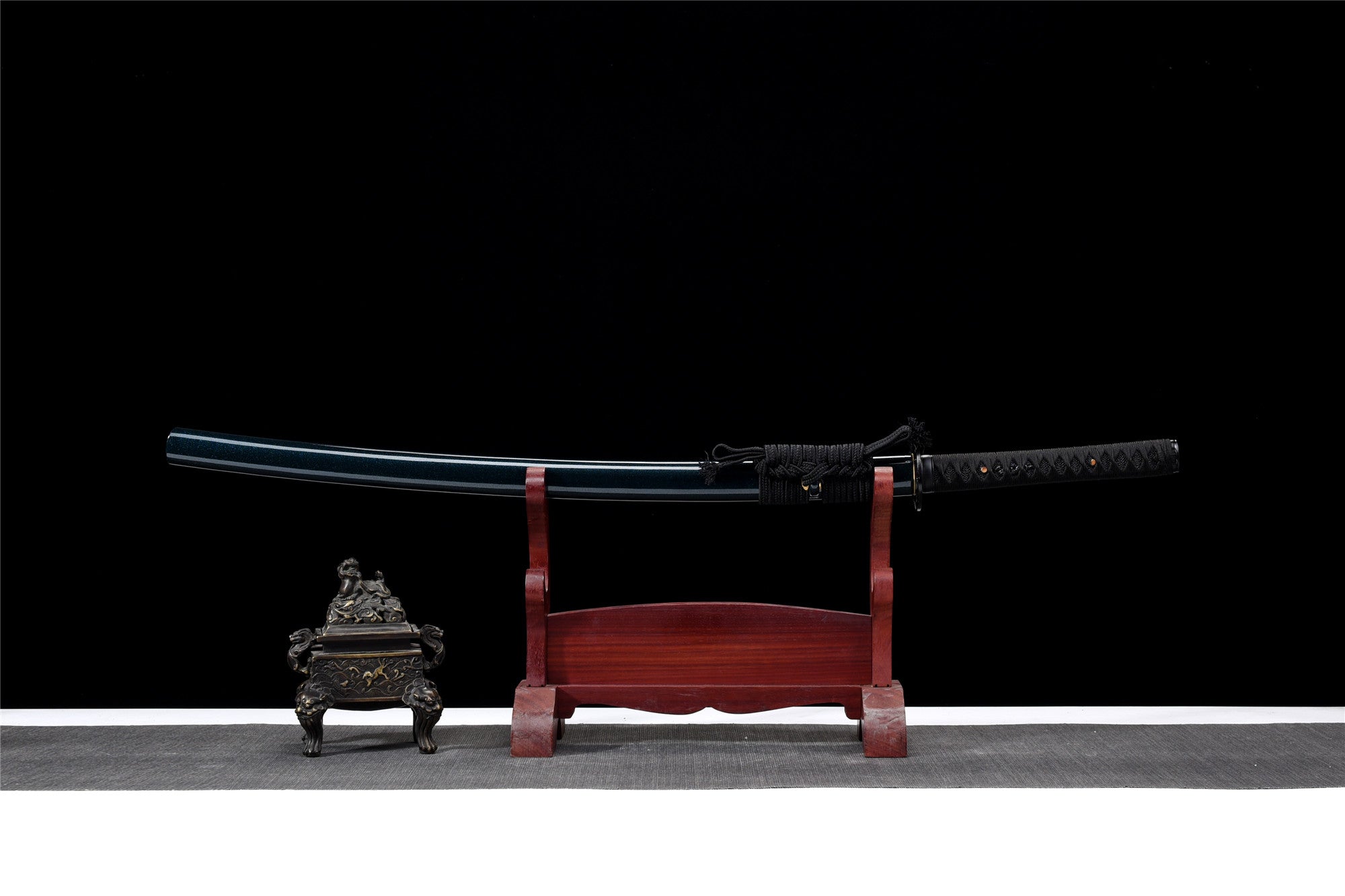 Blue Killer Katana,japanese Samurai Sword,real Katana,handmade Sword,high  Manganese Steel,clay Tempering,roasted Blue Blade 