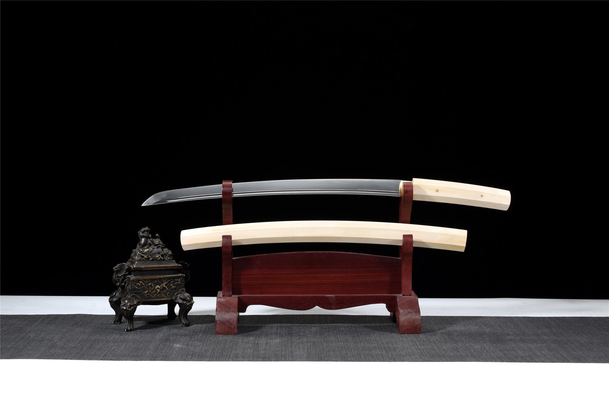 White Teeth Wakizashi,Japanese Samurai Sword,Real Wakizashi,Handmade sword,Longquan sword