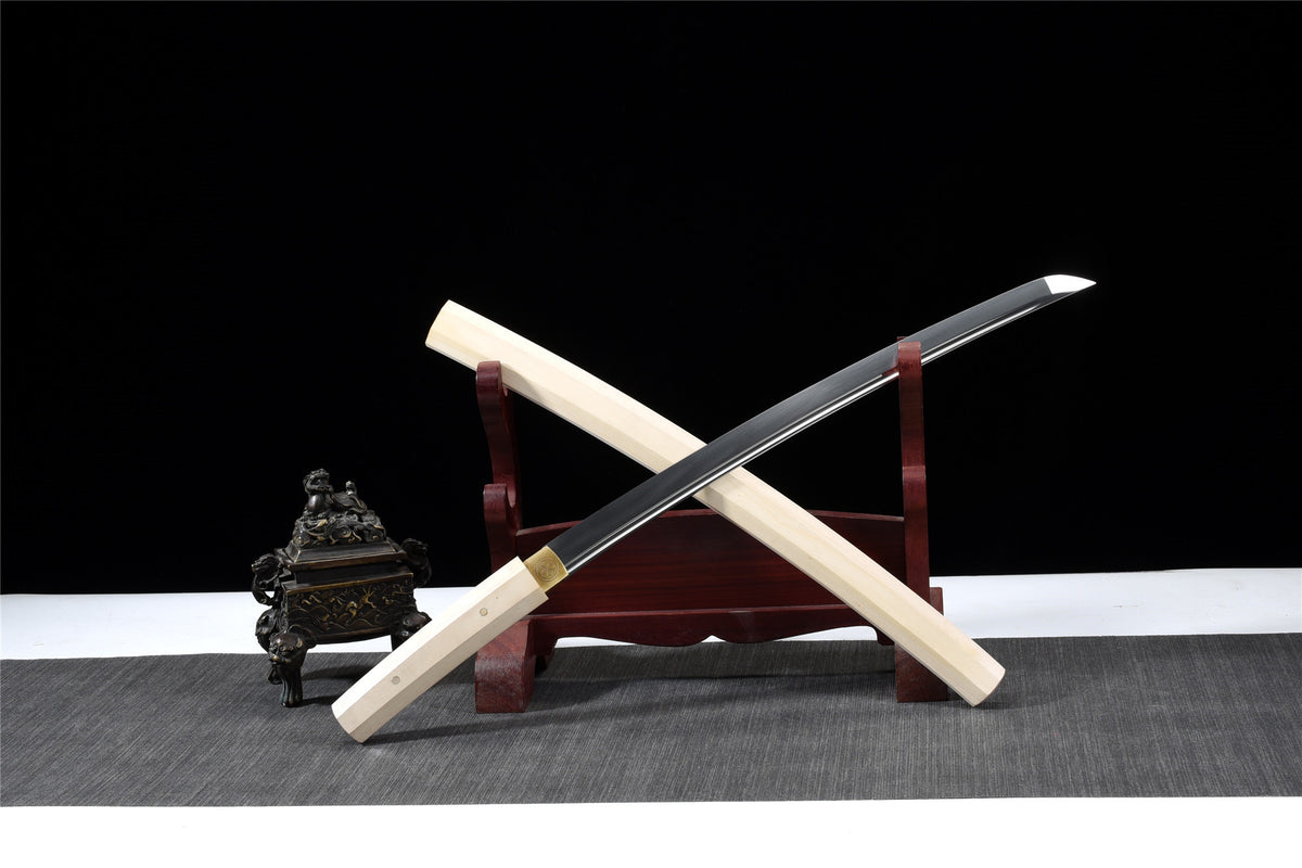 White Teeth Wakizashi,Japanese Samurai Sword,Real Wakizashi,Handmade s ...