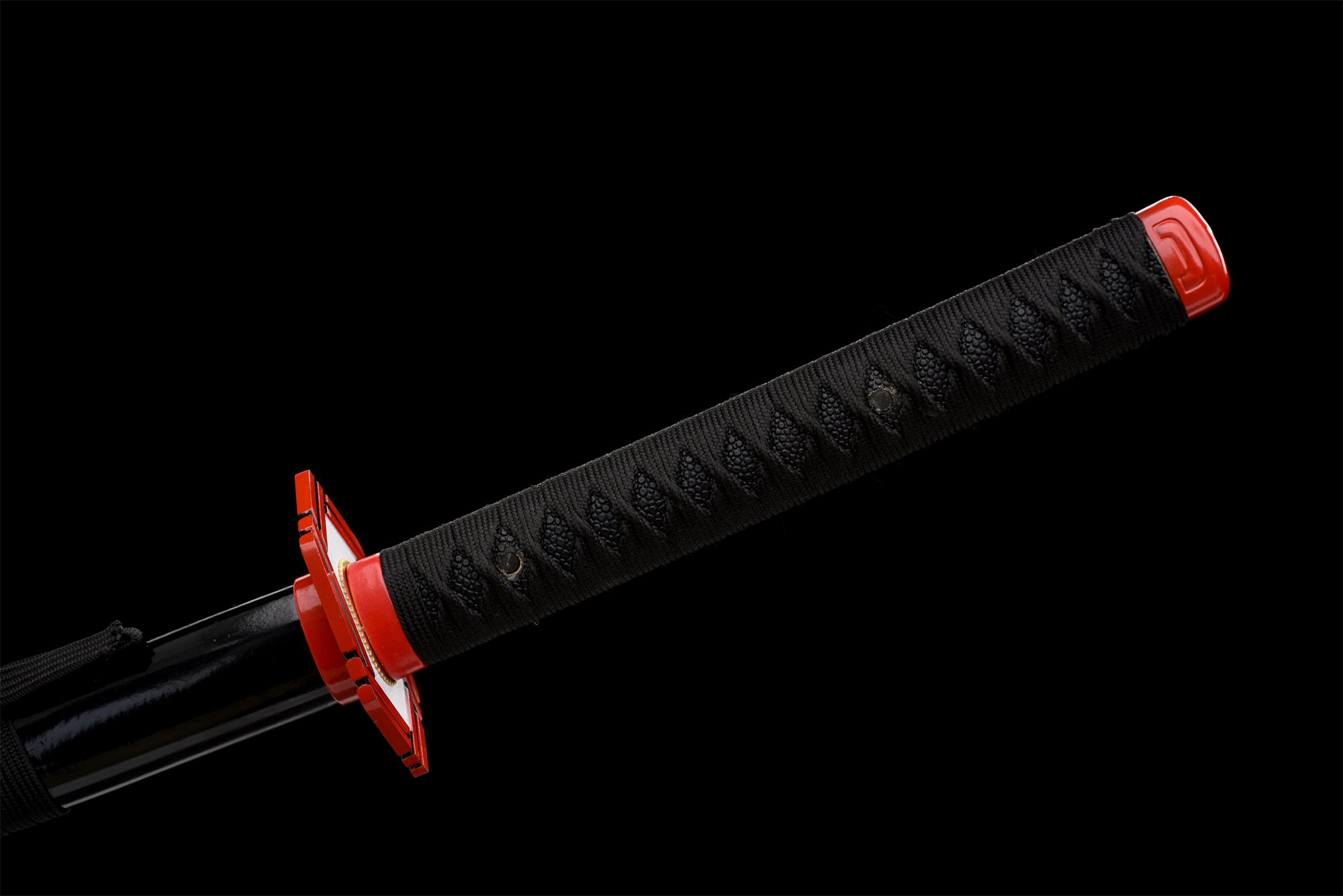 Black Anime Sword,Black Blade,Handmade Japanese Samurai Sword,Real Anime Katana,High-carbon steel