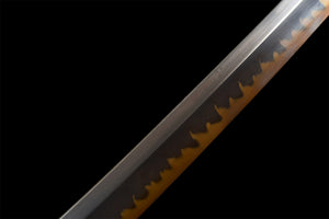Lila Anime-Schwert, One Piece, Anime Cosplay, japanisches Samurai-Schwert, echtes handgefertigtes Anime-Katana, T10-Ton aus kohlenstoffreichem Stahl, gehärtet mit Hamon, Full Tang