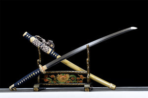 Sakura Tachi,Japanese Samurai Sword,Real Tachi Katana,Handmade sword,Clay tempered T-10 steel with hamon
