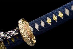Sakura Tachi, japanisches Samurai-Schwert, echtes Tachi Katana, handgefertigtes Schwert, gehärteter T-10-Stahl mit Hamon