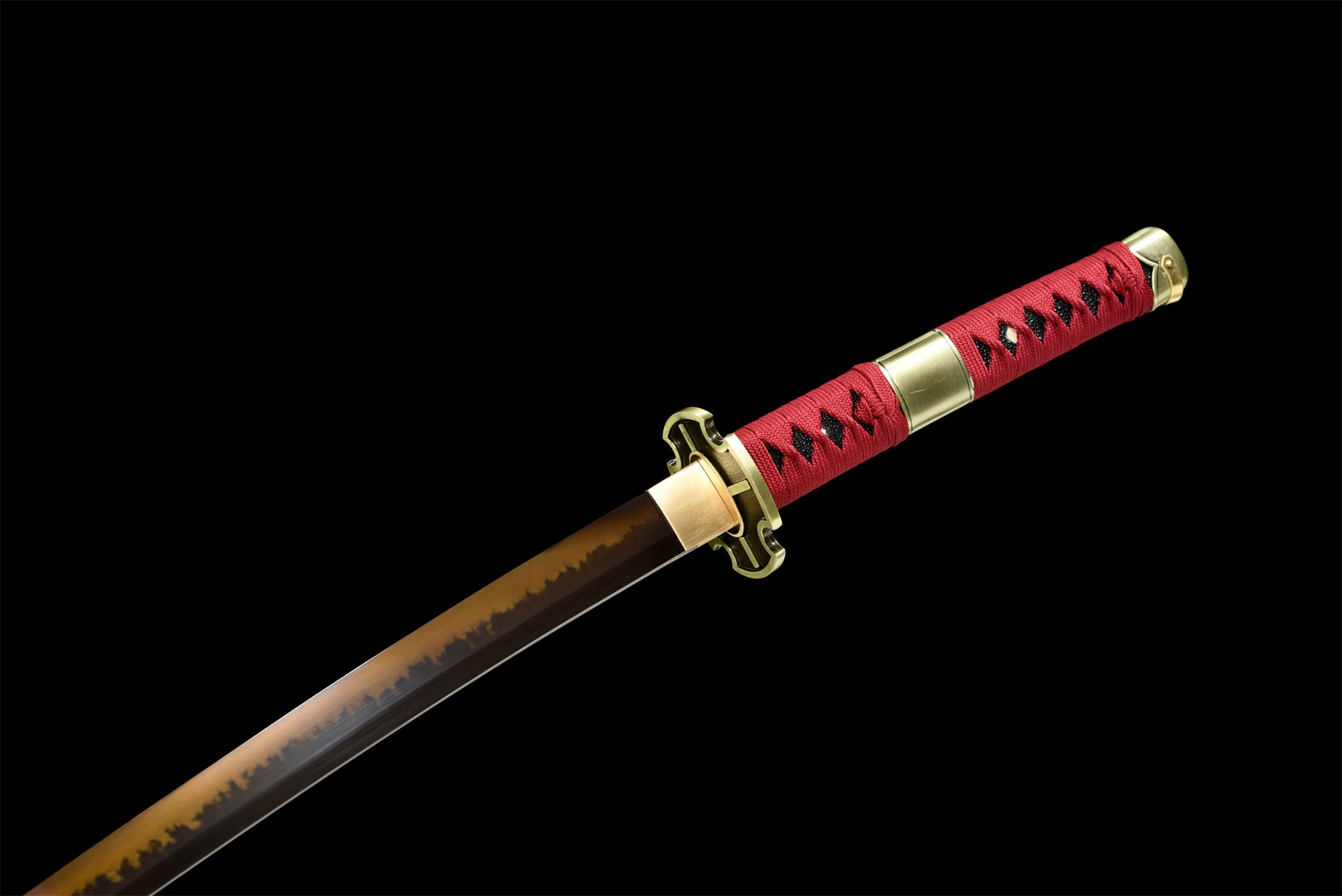 Anime Sword,One Piece Roronoa Zoro,Real Japanese Samurai Sword,Handmade anime Katana,T10 High Carbon Steel Clay Tempered With Hamon