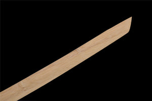 Holzfarbe Katana, Holz Katana, japanisches Samurai-Schwert, handgefertigtes Holzschwert, Bambusklinge