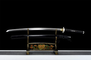 Plum Katana,Japanese Samurai Sword,Real Handmade Katana,T10 Steel Clay Tempered With Hamon