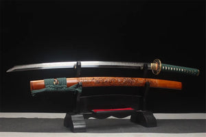 T10 Steel Clay Tempered With Hamon,Clay Tempered, Carved Dragon Japanese Katana,Handmade Samurai sword,Real Katana,Full Tang