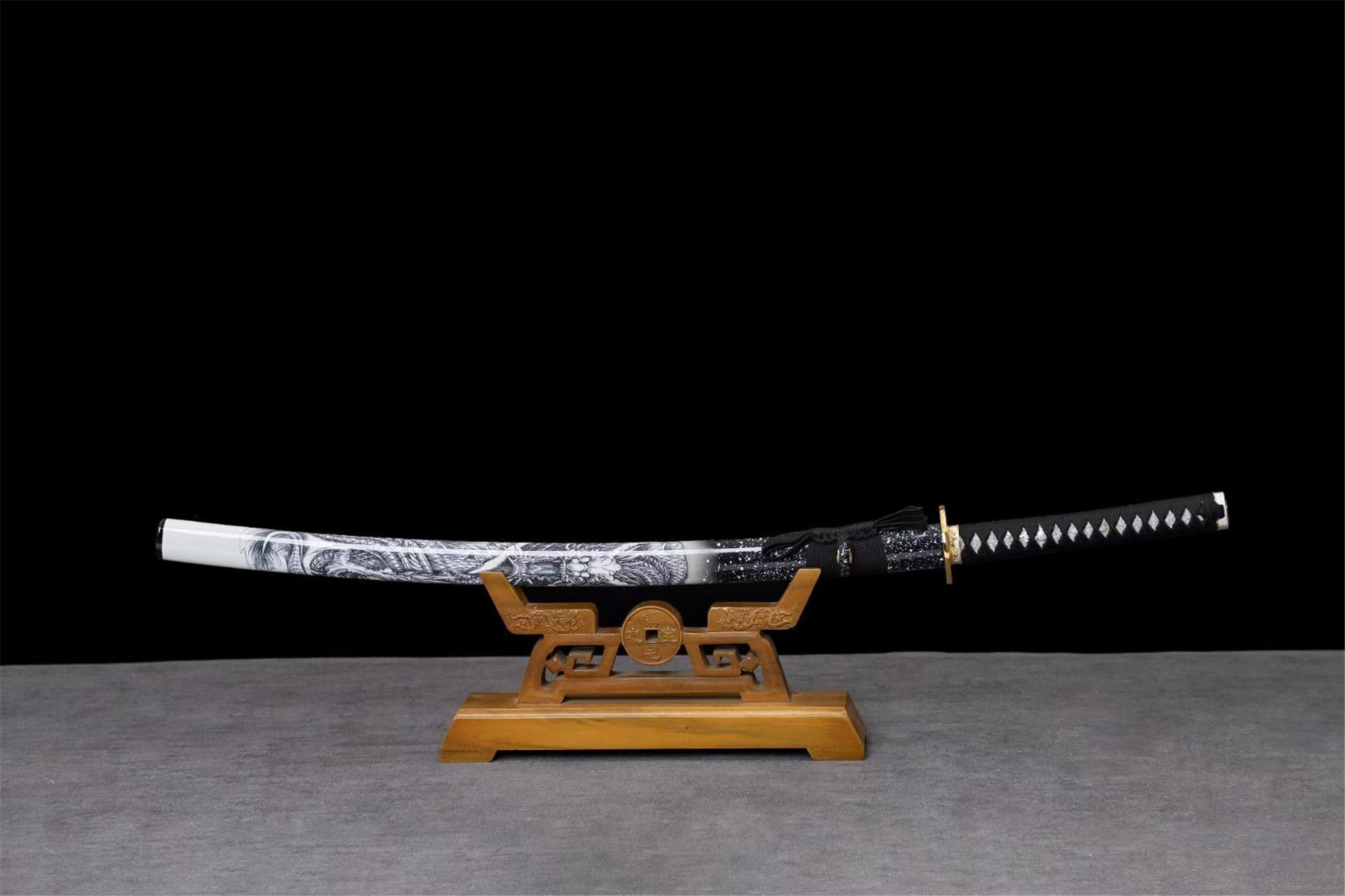 Tamron Katana,Baked Purple Series,Japanese Samurai Sword,Real Katana,Handmade sword,High manganese steel