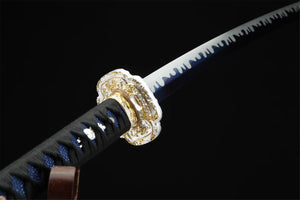 High manganese steel,Blue Blade,Japanese katana,Handmade Samurai sword,Real Katana,Full Tang