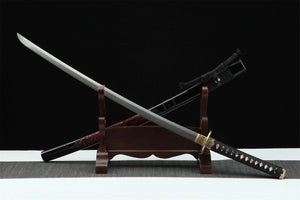 Damascus Steel, Carved Dragon Japanese Katana,Handmade Samurai sword,Real Katana,Full Tang