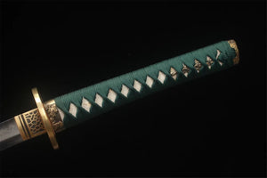 T10 Steel Clay Tempered With Hamon,Clay Tempered, Carved Dragon Japanese Katana,Handmade Samurai sword,Real Katana,Full Tang