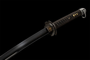 Black Blade Undead Cut Katana,Sekiro: Shadows Die Twice,Japanese Samurai Sword,Real Handmade Katana sword,High manganese steel,Full Tang