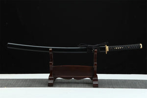 Clay tempered t-10 steel with hamon,Japanese katana,Handmade Samurai sword,Real Katana,Full Tang