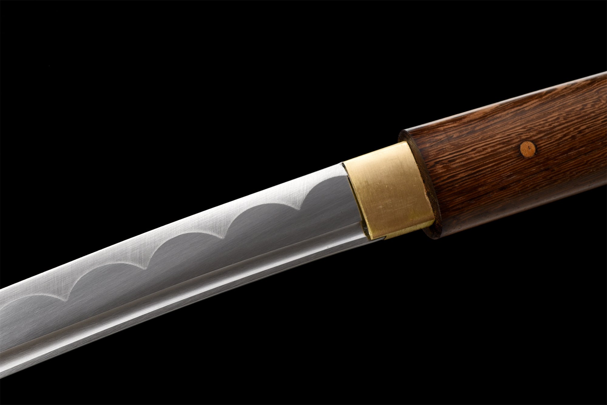 Hard Rosewood Katana,Handmade Stick Sword,Real Japanese Samurai Sword,High manganese steel,Full Tang