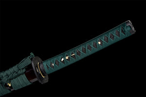 T10 Steel  Clay Tempered With Hamon Handmade Brown Katana Sword Real Japanese Samurai Sword Full Tang