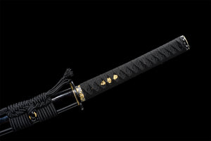 Blackwing Katana,Japanese Samurai Sword,Real Handmade Katana,T10 High Carbon Steel Clay Tempered With Hamon