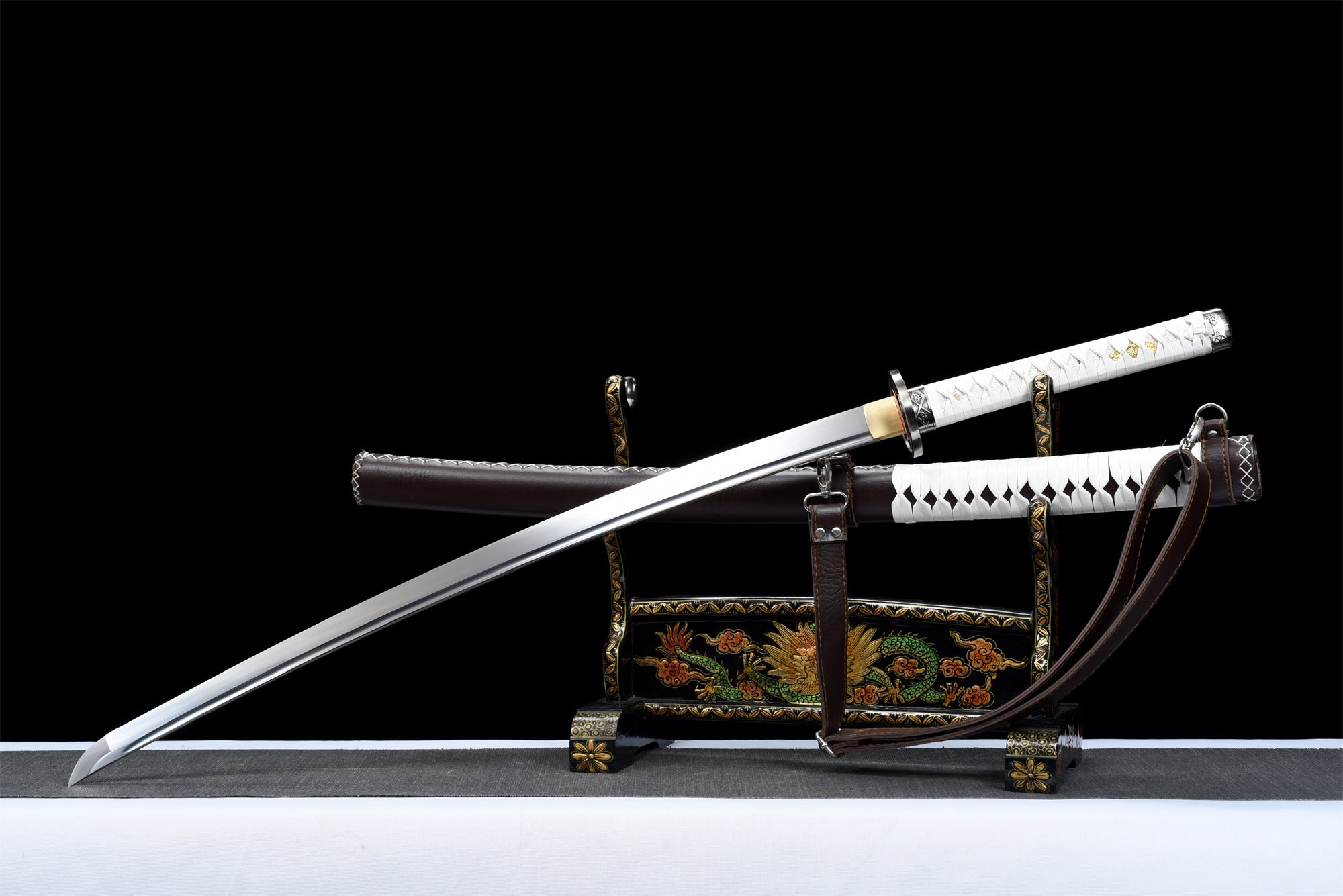 The Walking Dead: Michonne katana,Japanese katana,Real Handmade Samurai Sword,High Manganese Steel