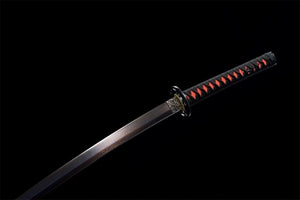 Handmade Katana Sword -Hellfire Real Japanese Samurai Sword Damascus Steel Full Tang
