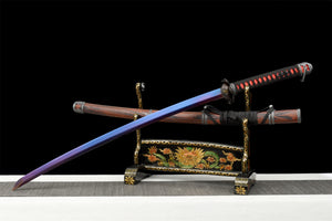 Red Undead Cut Katana,Sekiro: Shadows Die Twice,Japanese Samurai Sword,Real Handmade Katana sword,High manganese steel,Full Tang