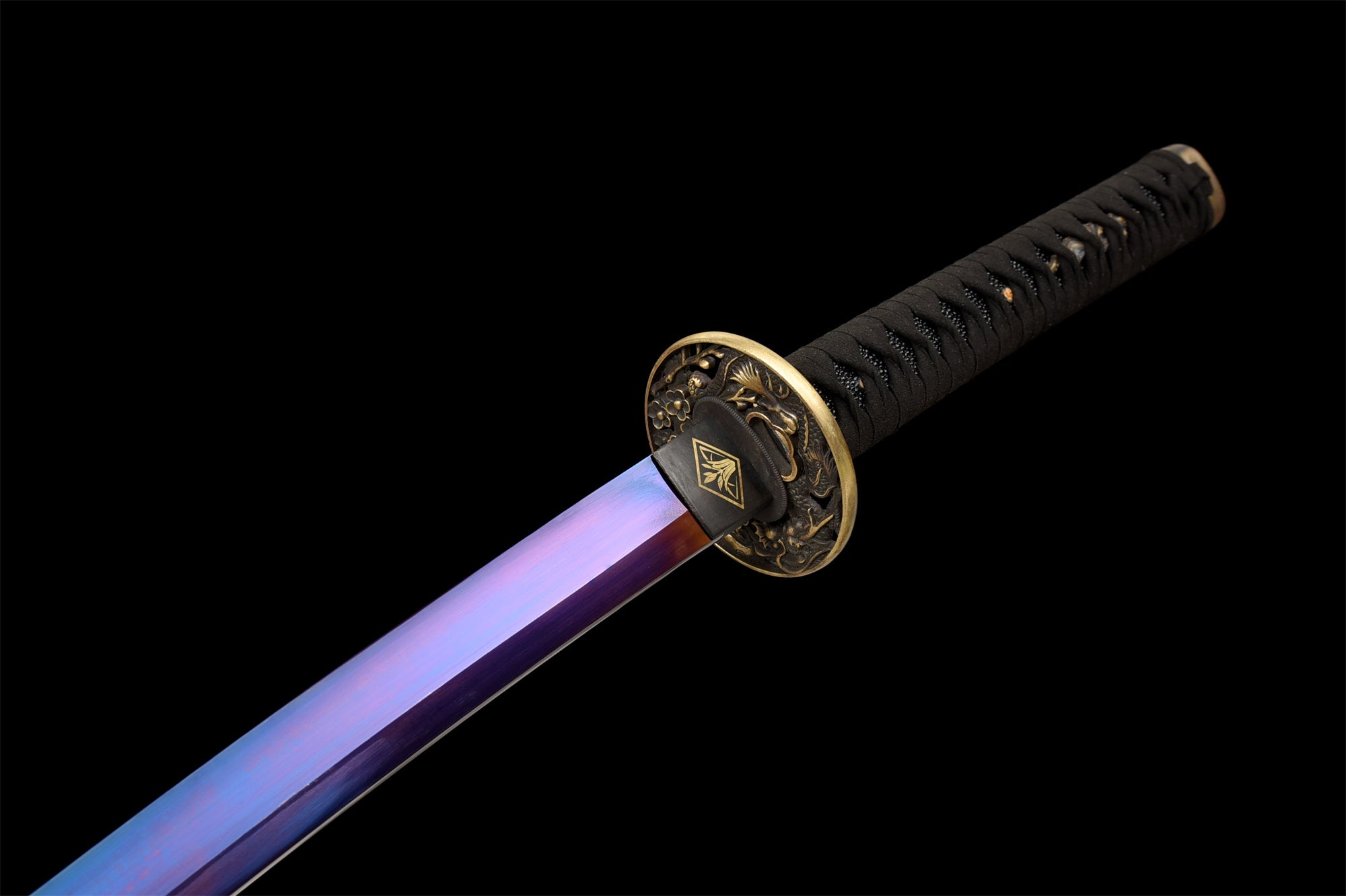 Cloud Dragon Katana,Handmade Japanese Samurai Sword,Real Katana Sword,High Manganese Steel Blade,Full Tang