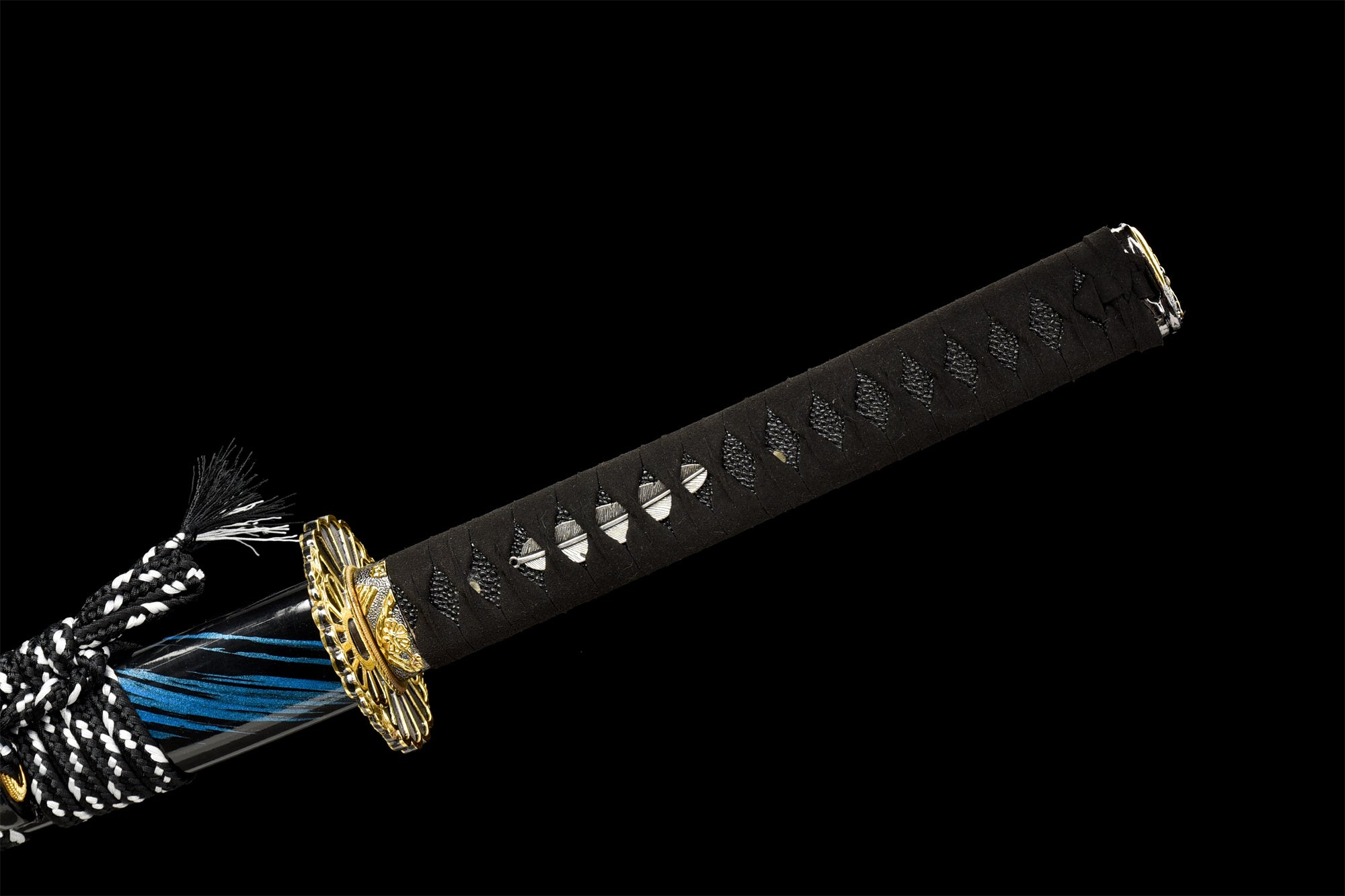 Reincarnation Taich Katana,Japanese Samurai Sword,Real Handmade Taich Sword,High Manganese Steel Blade,Full Tang