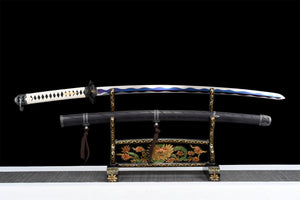 Black Undead Cut Katana,Sekiro: Shadows Die Twice,Japanese Samurai Sword,Real Handmade Katana sword,High manganese steel,Full Tang