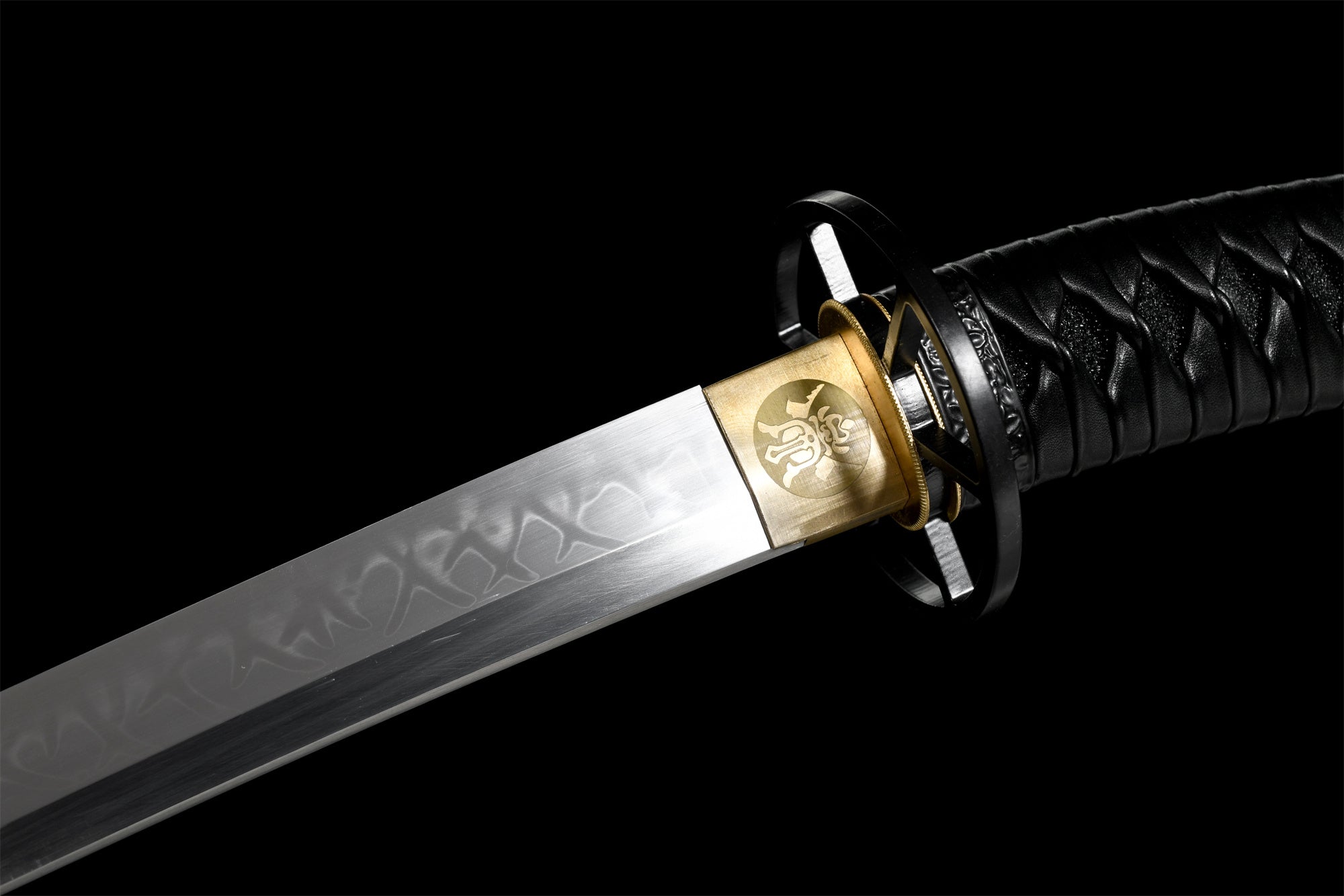 Rurouni Kenshin Katana-Schwert, japanisches Samurai-Schwert mit gebogenem Griff, echtes handgefertigtes Katana, gehärteter T-10-Stahl mit Hamon