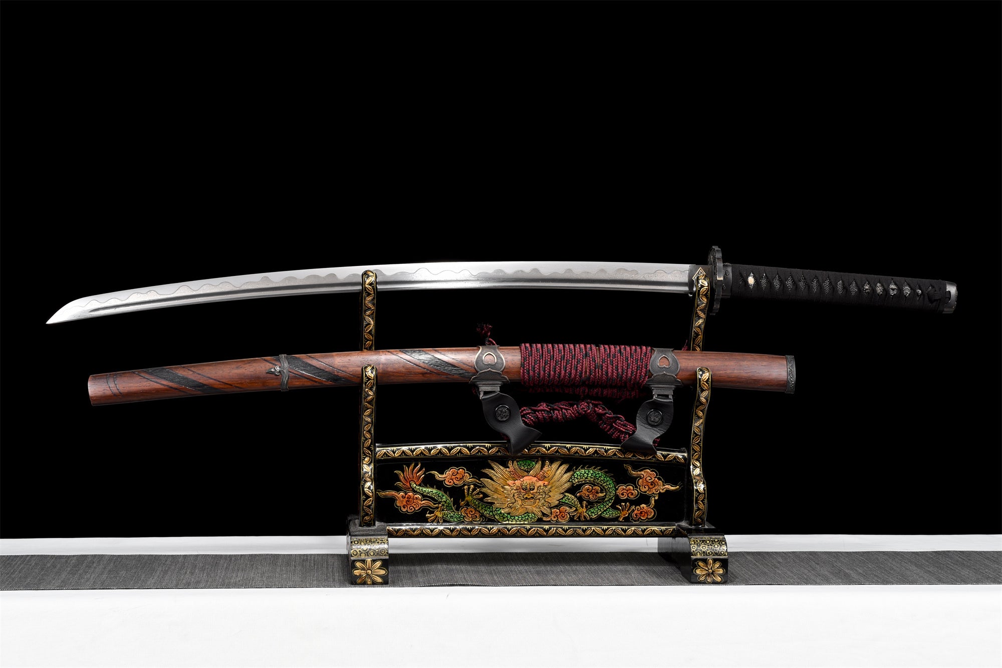 Undead Cut Tachi Katana,Sekiro: Shadows Die Twice,Echtes japanisches Samurai-Schwert,Handgefertigtes Tachi-Schwert,Damaskus-Stahl,Full Tang