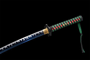 Black Dragon Tachi Katana, handgefertigtes japanisches Samurai-Schwert, echtes Tachi-Schwert, Hochmanganstahl, Vollerl