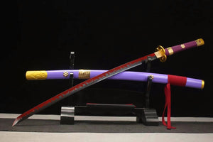 Yamato, ein Stück, Anime-Version Katana, japanisches Samurai-Schwert, Kohlenstoffstahl, Longquan-Schwert