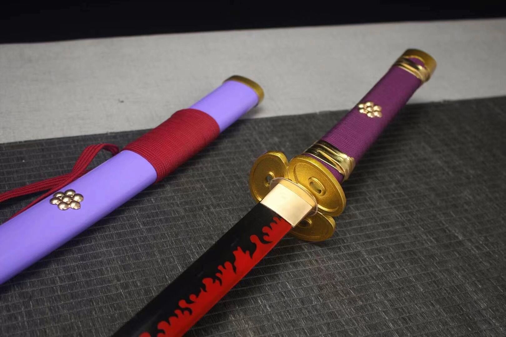 Yamato, ein Stück, Anime-Version Katana, japanisches Samurai-Schwert, Kohlenstoffstahl, Longquan-Schwert